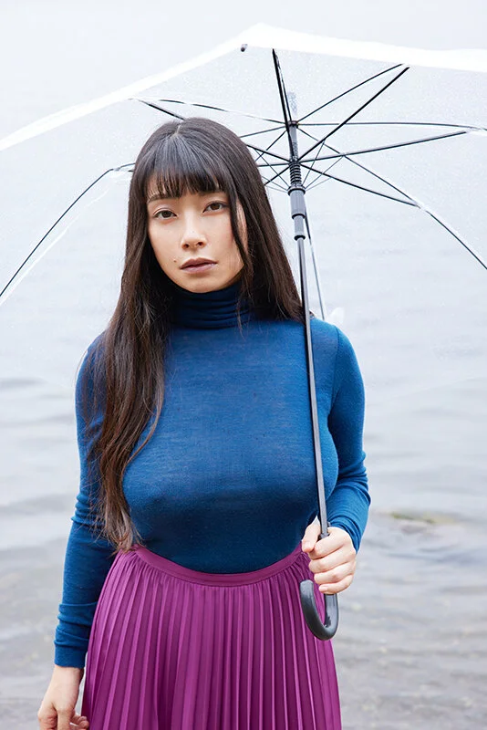 春野恵の着衣乳首透け巨乳